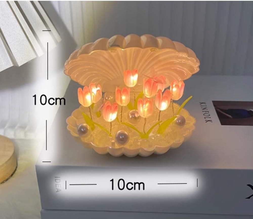 Tulip Night Light Flower Lamp Shell Light - DIY