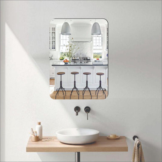 Flexible Oval Shape Plastic Mirror For Wall Mirror
