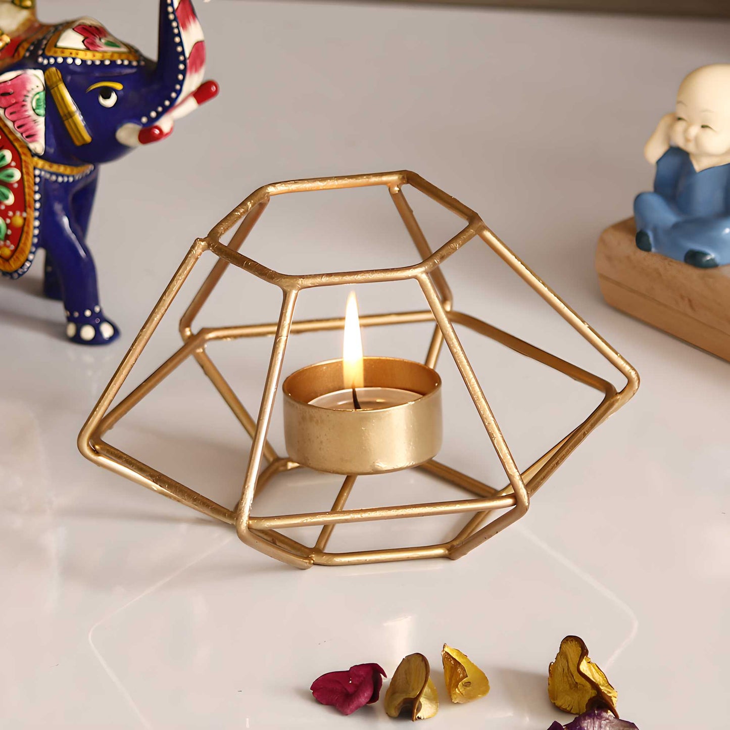 Decorative Handcrafted Metal Tea Light Holder