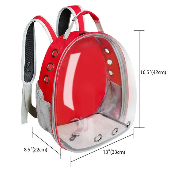 Pet Cat, Small Dog Carrying Bag Pet Backpacks Breathable Portable and Transparent