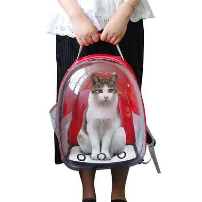Pet Cat, Small Dog Carrying Bag Pet Backpacks Breathable Portable and Transparent
