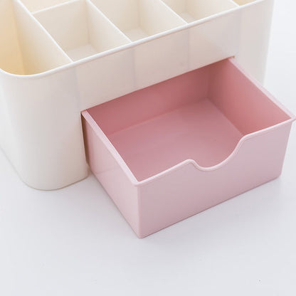 Cute girl-themed storage box, ideal for organizing kitchen cutlery or beauty products.