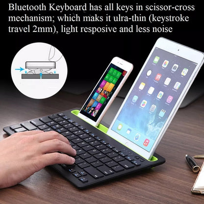 Detailed view of the wireless mini keyboard showcasing its keys and functions.