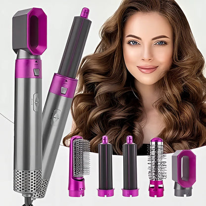 Muti-Functional 5 IN 1 Hair Styling Tool Detachable Hot Air Brush Hair Dryer with Comb