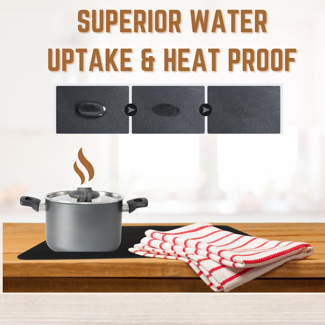 Drying mat for Kitchen, Water Absorbent Mat (PACK OF 2)