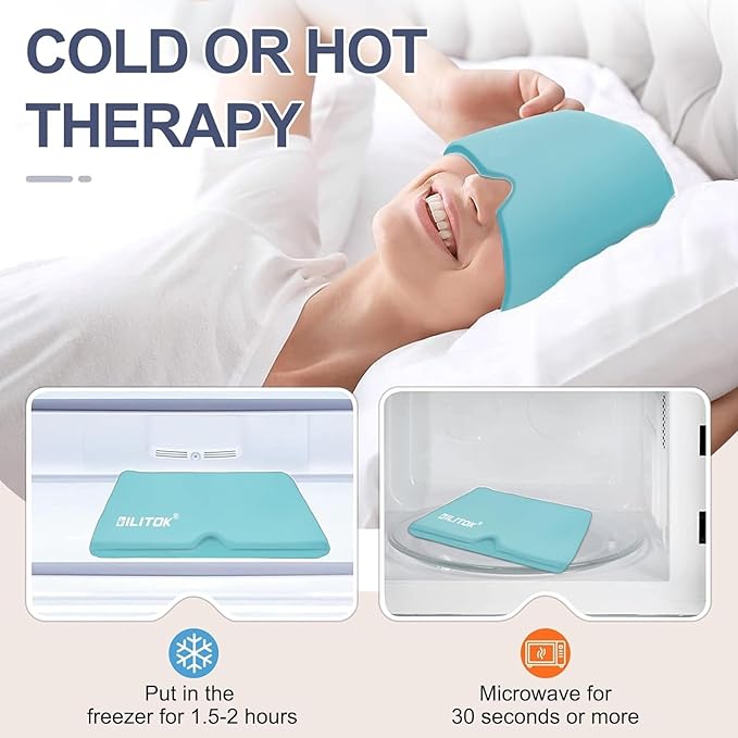 THOE™ Migraine Ice Head Wrap, Headache Relief Hat for Migraine pain
