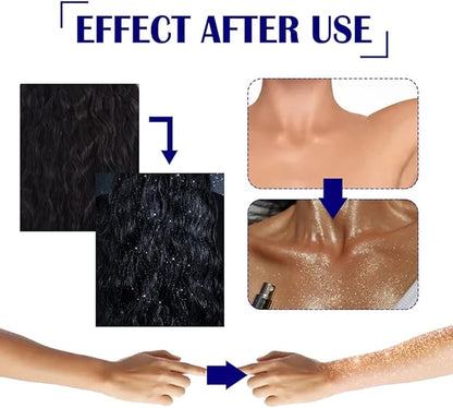 Shimmering Hair and Body Glitter Spray ( Pack Of 2)