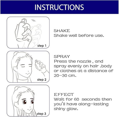 Shimmering Hair and Body Glitter Spray ( Pack Of 2)