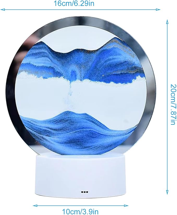 THOE™ 3D Sand Art Liquid Motion Display With LED Light