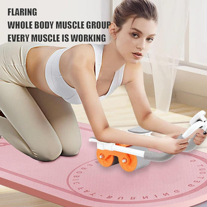 Abdominal Exercise Roller - Automatic Rebound Workout Wheels with Timer