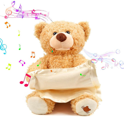 Peek-A-Boo Brown Teddy Bear: Singing, Moving, and Interactive Fun