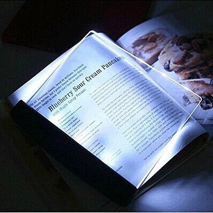 Portable Eye Protect Flat Plate Transparent Night Book Reading LED Light Lamp
