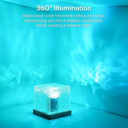 Rotating Water Ripple Night Light Aura Lamp Northern Lights Aurora Projector