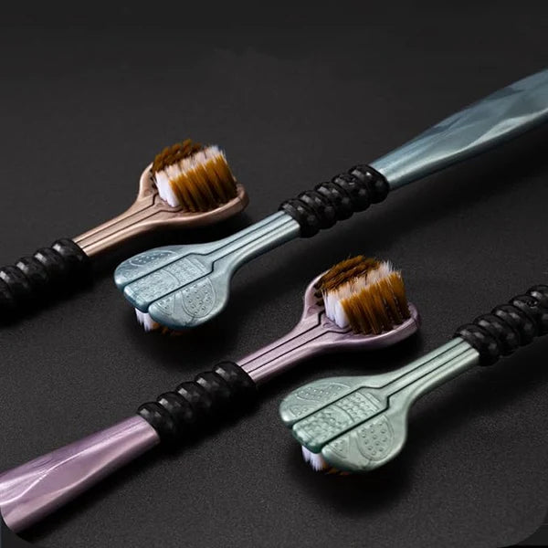 TOral™ 3 Sided Soft Bristle Toothbrush (Pack Of 2)