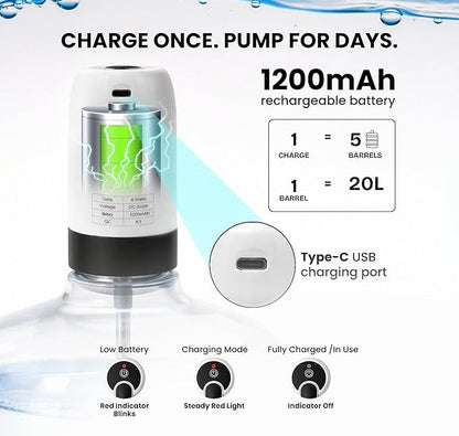 AquaInsta™ USB Rechargeable Automatic Water Dispenser