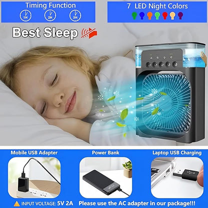 Portable Air Conditioner Fan Personal Air Cooler Desk Cooling Fan