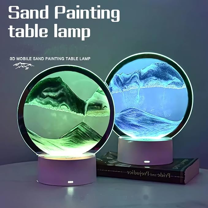 THOE™ 3D Sand Art Liquid Motion Display With LED Light