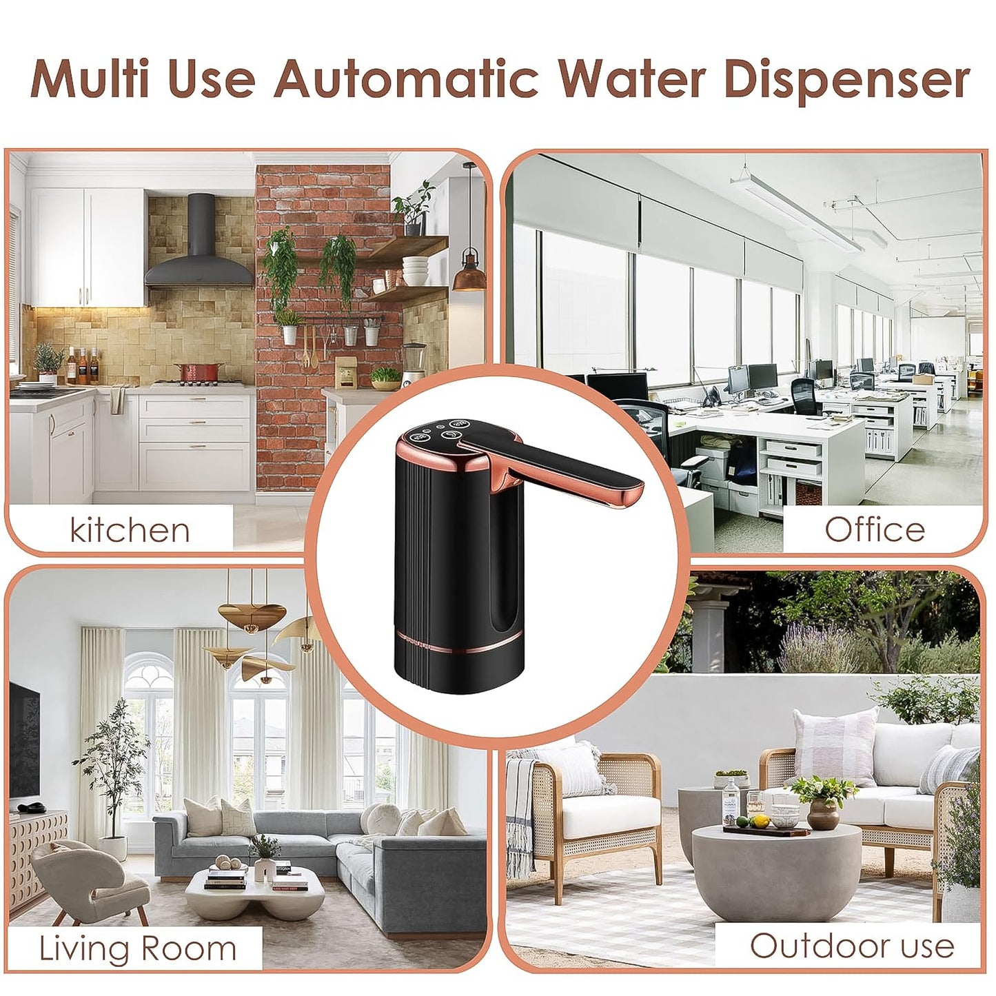 Usb Rechargeable Automatic Water Dispenser For 20 Liter Bottle