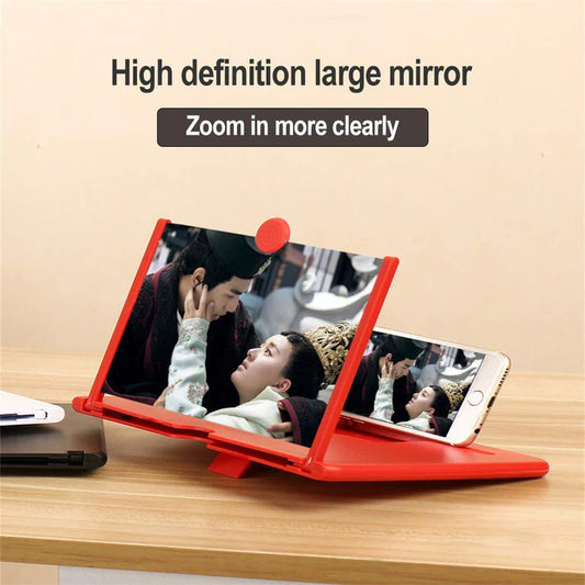 Portable 12X View F3 Screen Expander & 3D Magnifier for Mobiles and Watching Movies