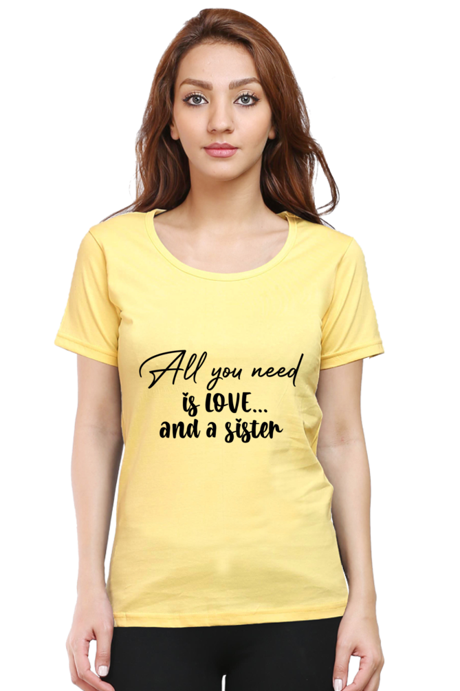 T Shirt for Girls - Sister's Love