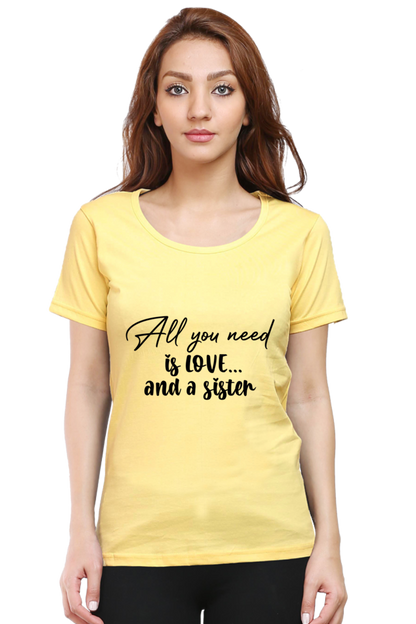 T Shirt for Girls - Sister's Love