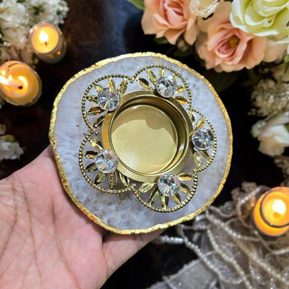 Elegant Stone Diya For Diwali & Festivals