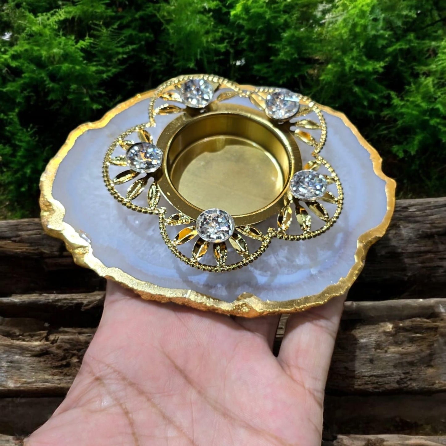 Elegant Stone Diya For Diwali & Festivals