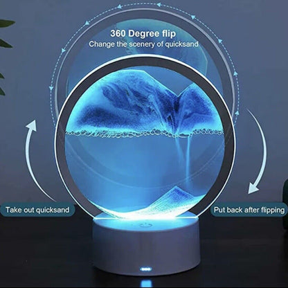 THOE™ 3D Sand Art Liquid Motion Display With LED Light