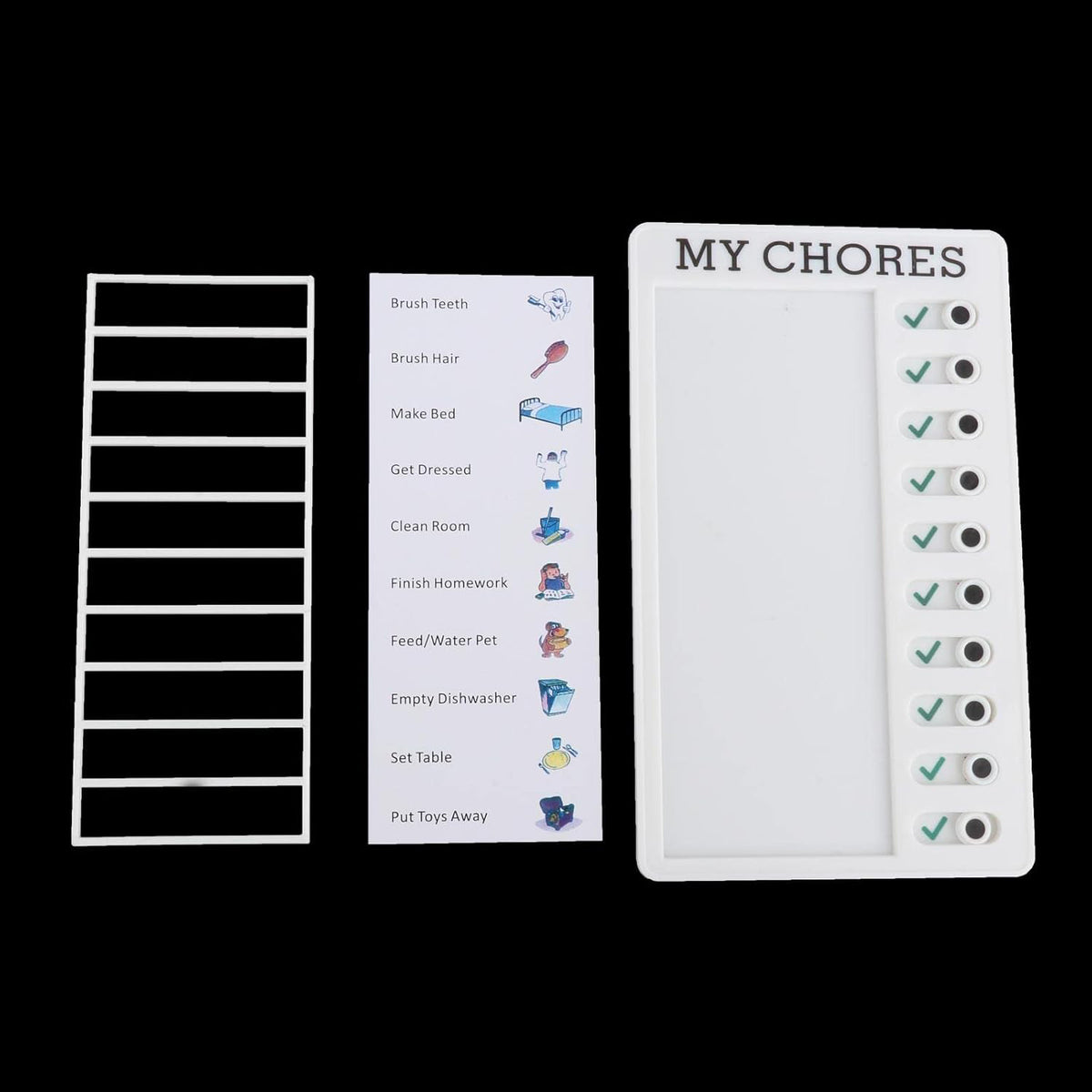 4448 Portable My Chores Home Note Board Management Planning Memo Boards Reminding Time. (Size - 20x12cm)