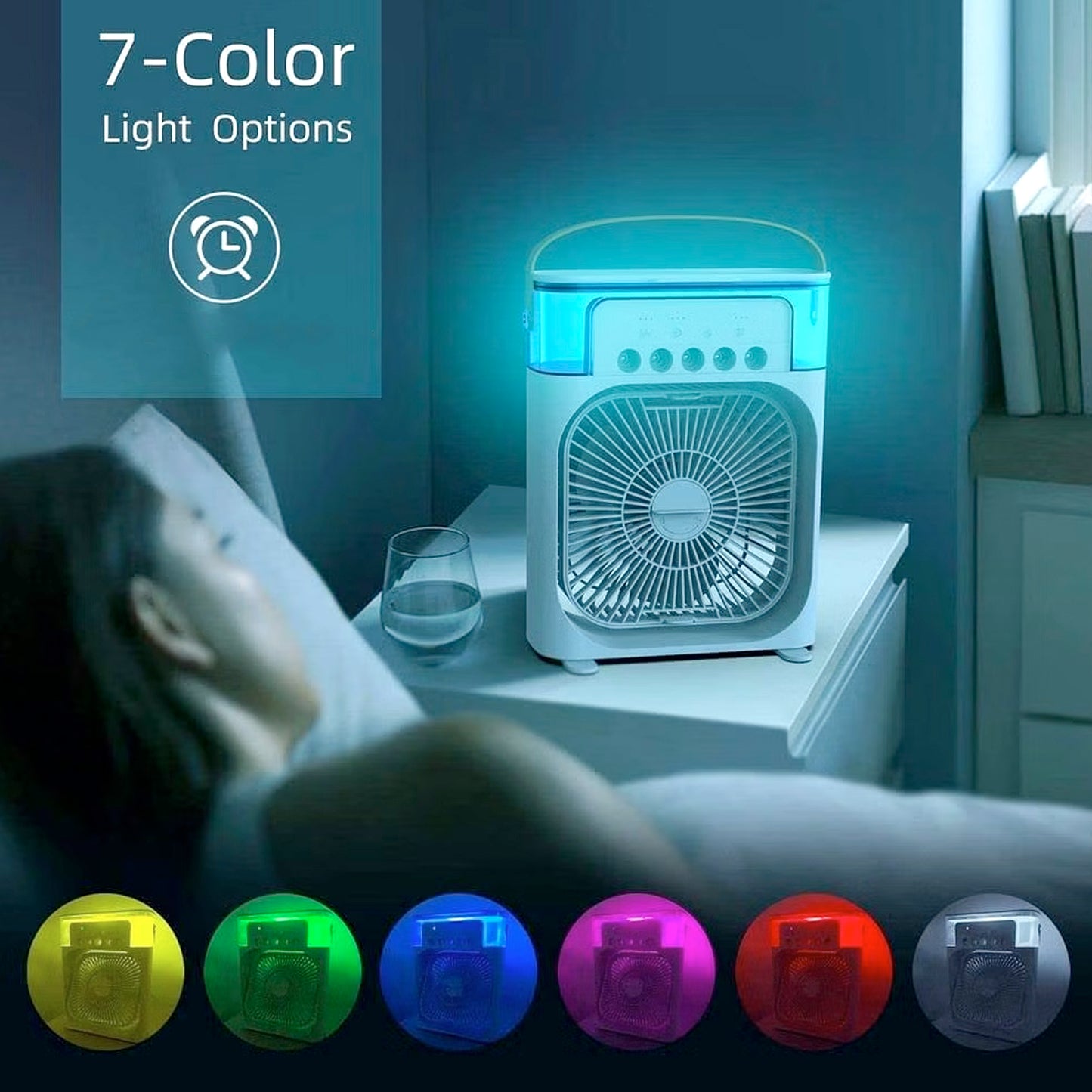 Portable Air Conditioner Fan Personal Air Cooler Desk Cooling Fan
