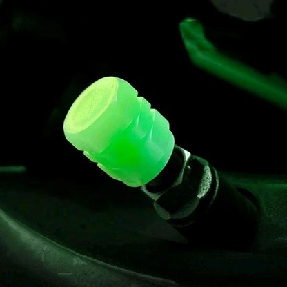 Luminous Glow Car/bike/cycle Tyre Valve Cap (Pack of 4)