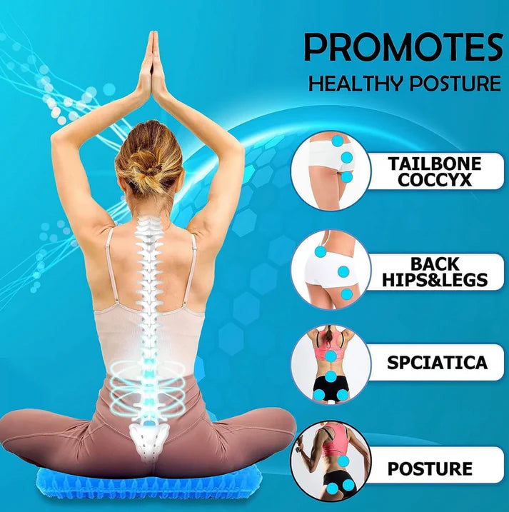 Orthopedic Seat Gel Cushion for Office Chair, Car Seat