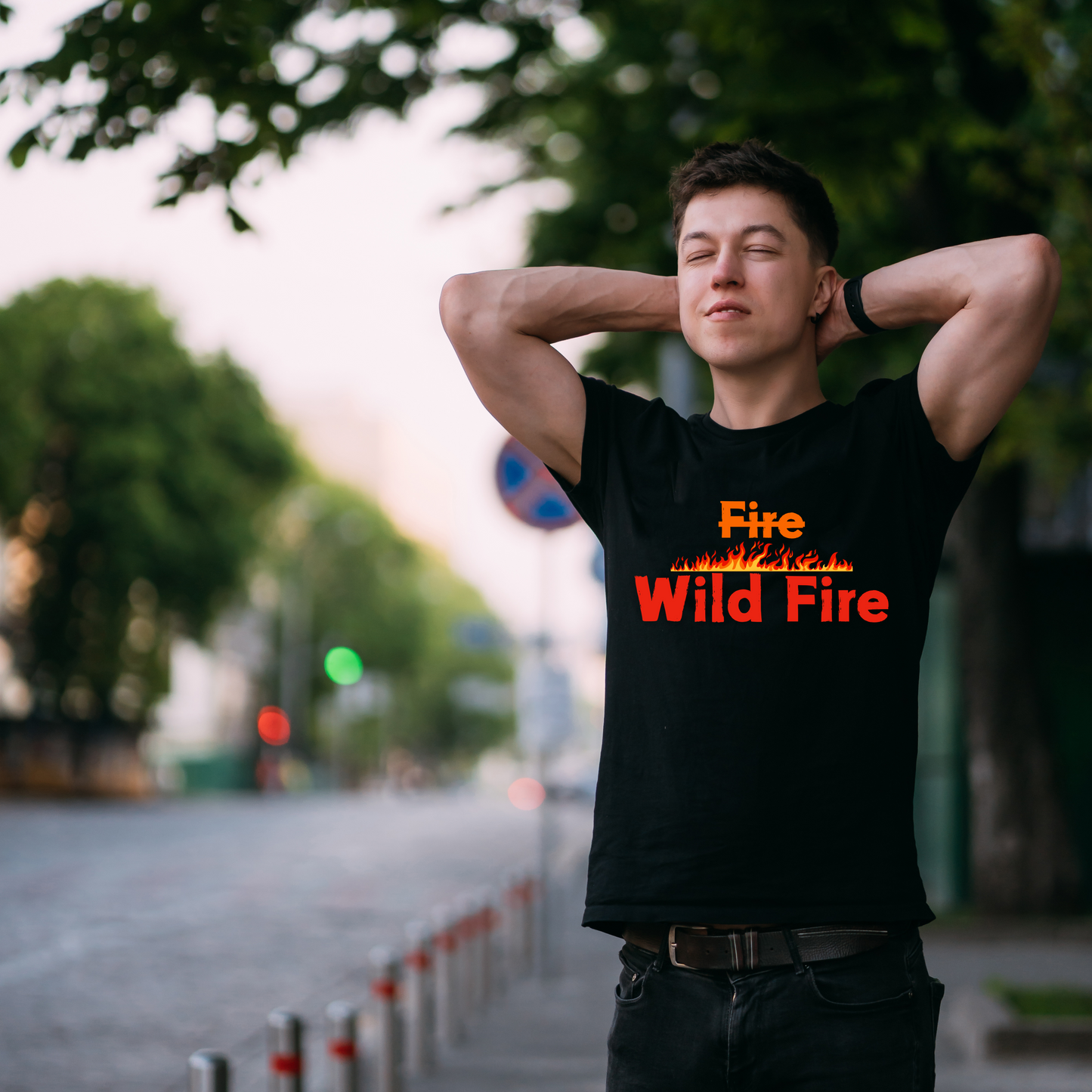 T Shirt For Men - Pushpa - Wild Fire