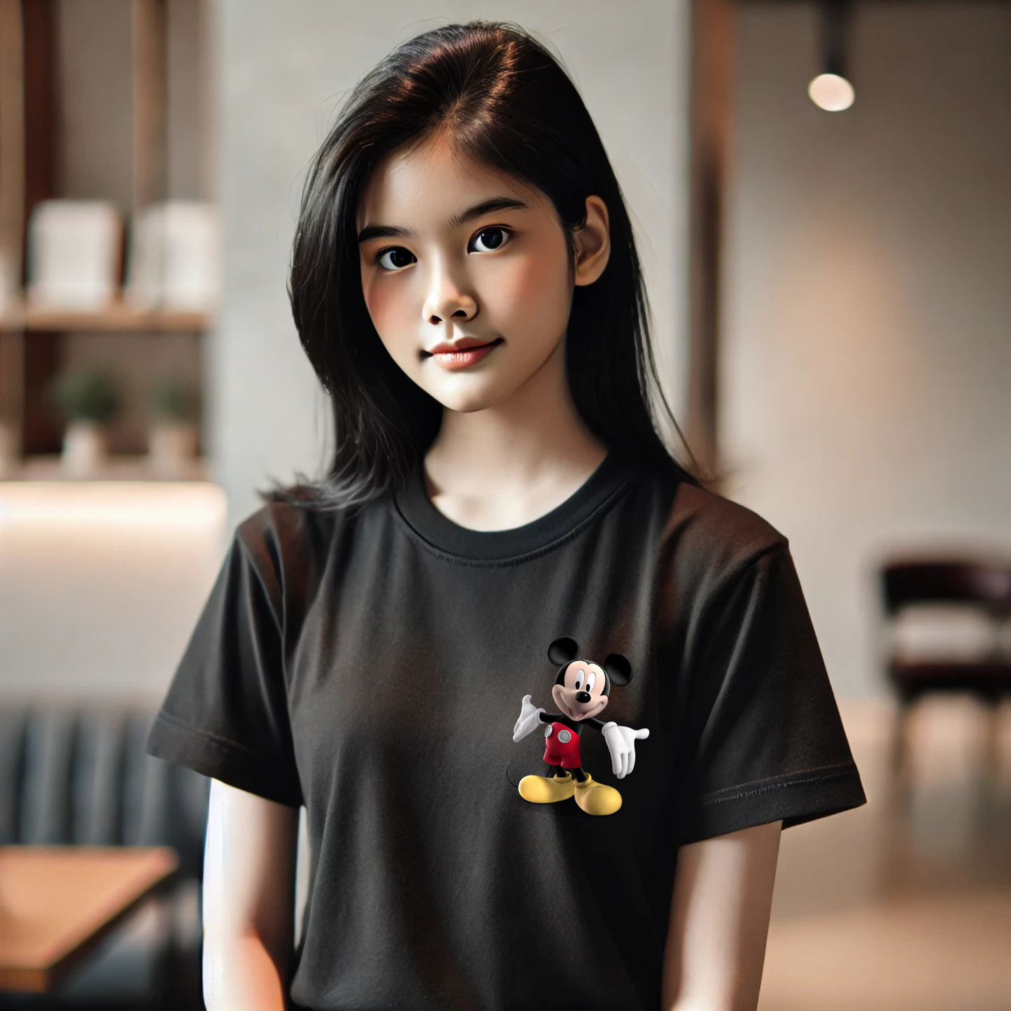 THOX™ Premium Cotton T-Shirt for Women - Mickey Mouse