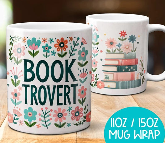 Coffee Mug for Book Lovers - BOOKTROVERT