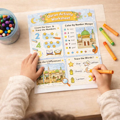 Islamic Kids Quran Stories Activity Book | Printable Learning Bundle (Digital Download)