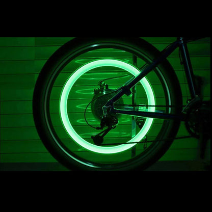 THOX™ Led Flash Light Lamp Wheel Valve Sealing Caps (Pack Of 2)