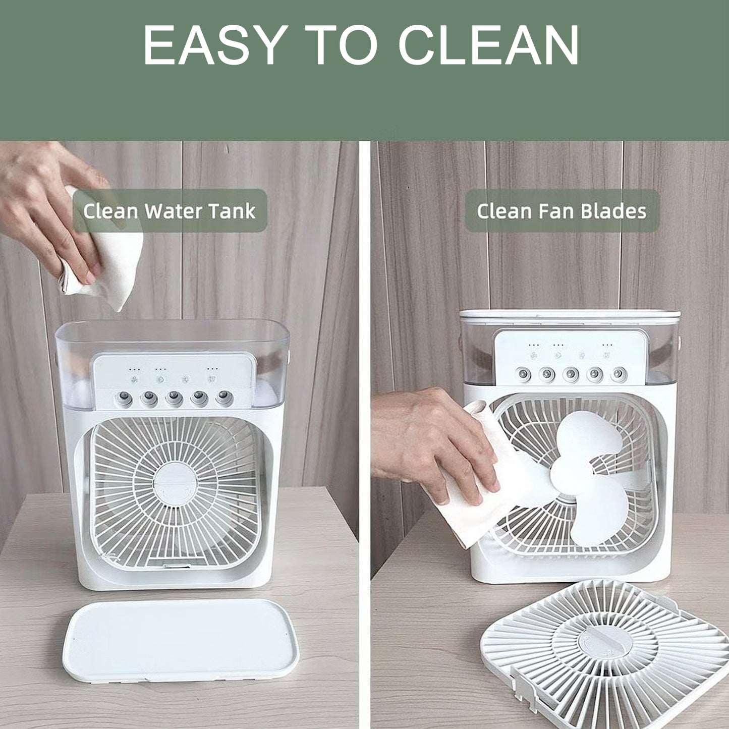 Portable Air Conditioner Fan Personal Air Cooler Desk Cooling Fan